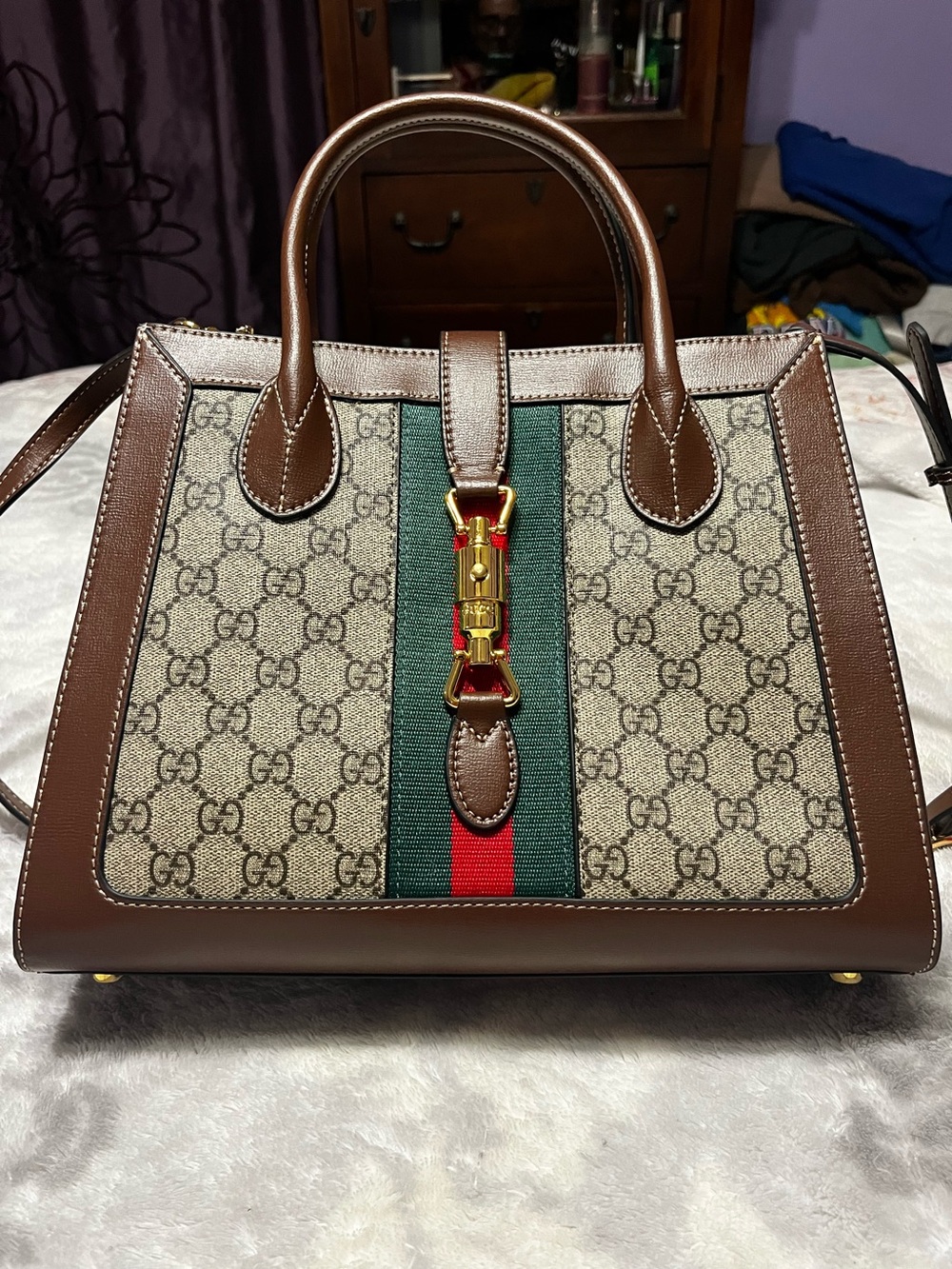 Double G Designer Jackie 1961 Classic Medium Purse Bag